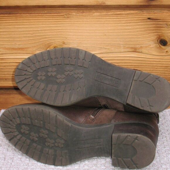 Brown Buckle Ankle Boots - Picture 7 of 9